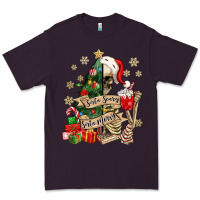 Plum sorta scary sorta merry skeleton christmas tree Premium Tee - MaliasSmallBusiness