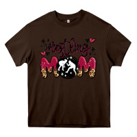 Chocolate Brown wrestling mom Heavy Core Tee - MaliasSmallBusiness