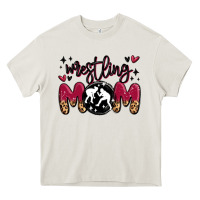 Cream wrestling mom Heavy Core Tee - MaliasSmallBusiness