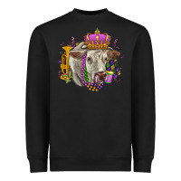 Black charolais mardi gras Heavyweight Sweatshirt - OliviaCreatesArt