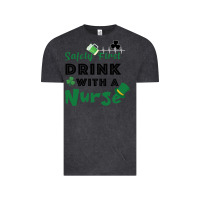 Vintage Black Safety First Drink With A Nurse Vintage Tee - Bettercallsaul