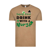 Vintage Coffee Safety First Drink With A Nurse Vintage Tee - Bettercallsaul