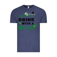 Vintage Denim Safety First Drink With A Nurse Vintage Tee - Bettercallsaul