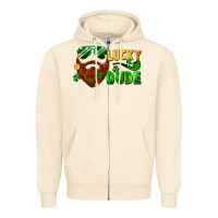 Sandshell lucky dude saint patrick's bearded man Zipper Hoodie - FaDigitalArtStudio