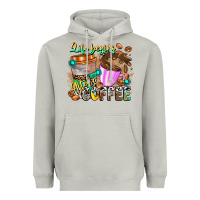 Moon Dust Life Begins After Coffee Heavyweight Hoodie - CowhideDigitalArt