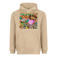 Mushroom Life Begins After Coffee Heavyweight Hoodie - CowhideDigitalArt