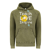 Vintage Olive teach love inspire Vintage Hoodie - Bettercallsaul