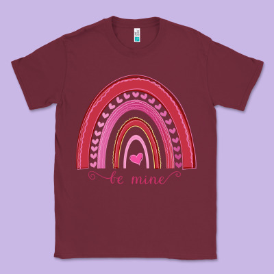 Valentines Day Rainbow Classic Tee Designed By Bettercallsaul