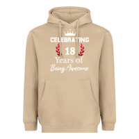 Mushroom 18 years of being awesome, 18 year old birthday gi Heavyweight Hoodie - tuanDangUi