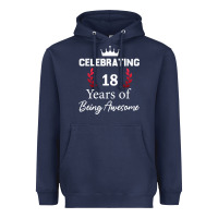 Navy 18 years of being awesome, 18 year old birthday gi Heavyweight Hoodie - tuanDangUi