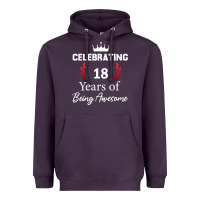 Plum 18 years of being awesome, 18 year old birthday gi Heavyweight Hoodie - tuanDangUi
