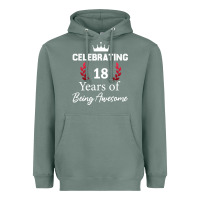 Sage 18 years of being awesome, 18 year old birthday gi Heavyweight Hoodie - tuanDangUi