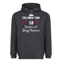 18 Years Of Being Awesome, 18 Year Old Birthday Gi Heavyweight Hoodie | Teevron