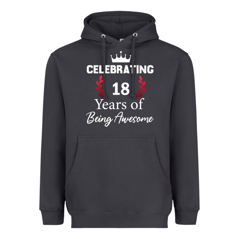 18 Years Of Being Awesome, 18 Year Old Birthday Gi Heavyweight Hoodie by tuanDangUi | Teevron