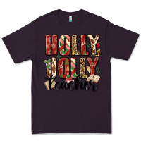 Plum holly jolly teacher Premium Tee - MaliasSmallBusiness