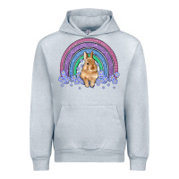 Heather Grey bunny rainbow Urban Hoodie - Artiststas