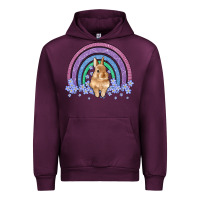 Mauve Wine bunny rainbow Urban Hoodie - Artiststas