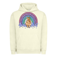 Pigment Pistachio bunny rainbow Urban Hoodie - Artiststas