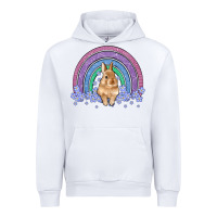 White bunny rainbow Urban Hoodie - Artiststas