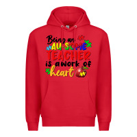 Red being an au some teacher is a work of the heart Premium Hoodie - FaDigitalArtStudio