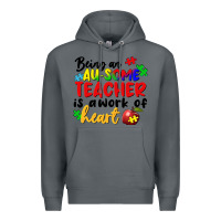 Rock being an au some teacher is a work of the heart Premium Hoodie - FaDigitalArtStudio