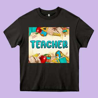 Teacher Heavy Core Tee Designed By Maliassmallbusiness