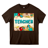 Chocolate Brown teacher Heavy Core Tee - MaliasSmallBusiness
