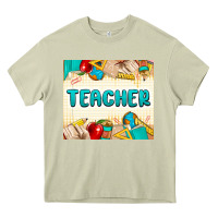 Mossy teacher Heavy Core Tee - MaliasSmallBusiness