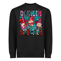 Black chillin with my gnomies olivia Heavyweight Sweatshirt - OliviaCreatesArt