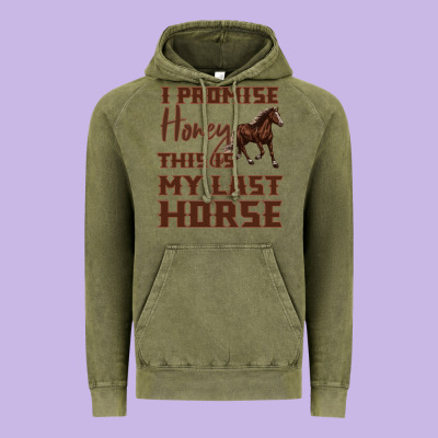 I Promise Honey This Is My Last Horse Vintage Hoodie Designed By Bettercallsaul