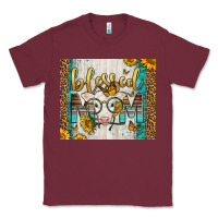 Burgundy Western Blessed Mom Baby Calf Classic Tee - LillyAllenDesigns