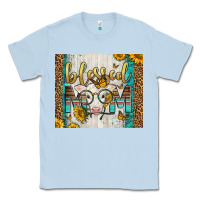 Dusty Blue Western Blessed Mom Baby Calf Classic Tee - LillyAllenDesigns