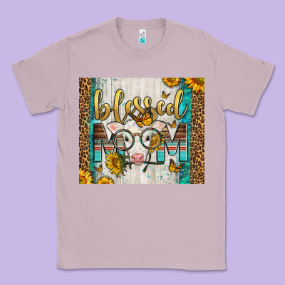Western Blessed Mom Baby Calf Classic Tee Designed By Lillyallendesigns