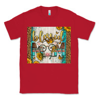 Red Western Blessed Mom Baby Calf Classic Tee - LillyAllenDesigns