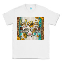 White Western Blessed Mom Baby Calf Classic Tee - LillyAllenDesigns