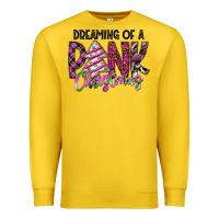 Lemon Dreaming Of A Pink Christmas Premium Sweatshirt - CowhideDigitalArt