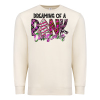 Sandshell Dreaming Of A Pink Christmas Premium Sweatshirt - CowhideDigitalArt