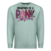 Seafoam Dreaming Of A Pink Christmas Premium Sweatshirt - CowhideDigitalArt