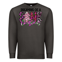 Smoke Dreaming Of A Pink Christmas Premium Sweatshirt - CowhideDigitalArt