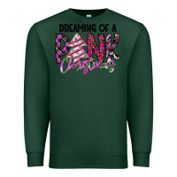 Sports Green Dreaming Of A Pink Christmas Premium Sweatshirt - CowhideDigitalArt