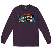 Plum I'm not drunk I'm patriotic Long Sleeve Tee - HowdyJamesFarm
