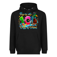 Black name flying into 100 days of school Heavyweight Hoodie - CowhideDigitalArt