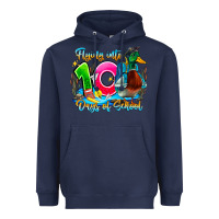 Navy name flying into 100 days of school Heavyweight Hoodie - CowhideDigitalArt