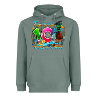 Name Flying Into 100 Days Of School Heavyweight Hoodie | Teevron