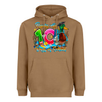 Toasted Coconut name flying into 100 days of school Heavyweight Hoodie - CowhideDigitalArt