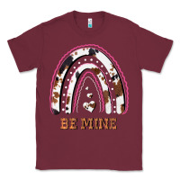 Burgundy Valentines Day Rainbow, Valentines Day Rainbow Cowhide, Classic Tee - Bettercallsaul