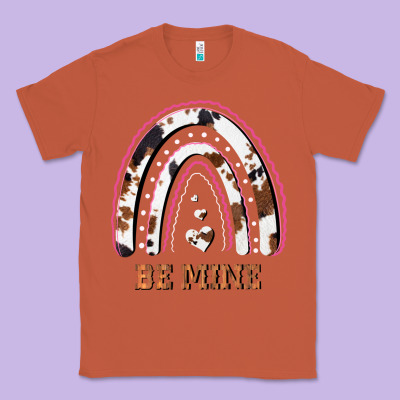 Valentines Day Rainbow, Valentines Day Rainbow Cowhide, Classic Tee Designed By Bettercallsaul