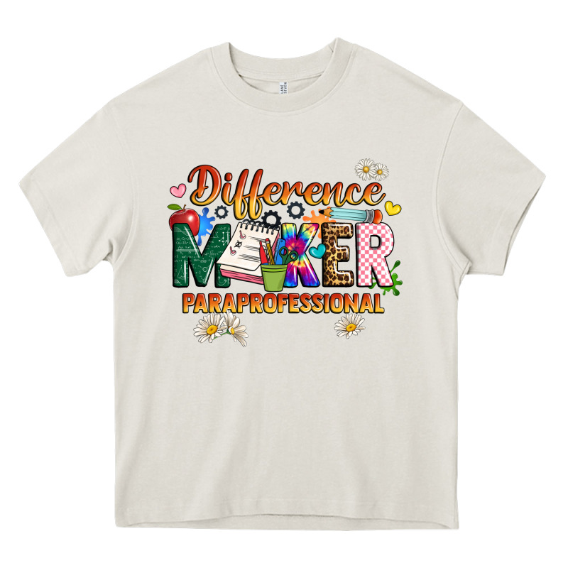 Difference Maker Paraprofessional Heavy Core Tee by JahusDesignShop | Teevron