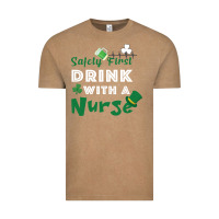 Vintage Coffee Safety First Drink With A Nurse Vintage Tee - Bettercallsaul
