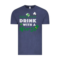 Vintage Denim Safety First Drink With A Nurse Vintage Tee - Bettercallsaul